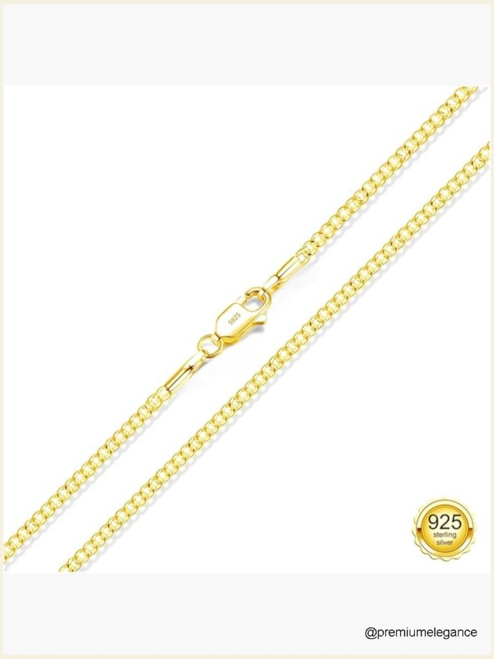 Solid Sterling Silver Cuban Chain Necklace 1.5mm/2mm, 16-24in